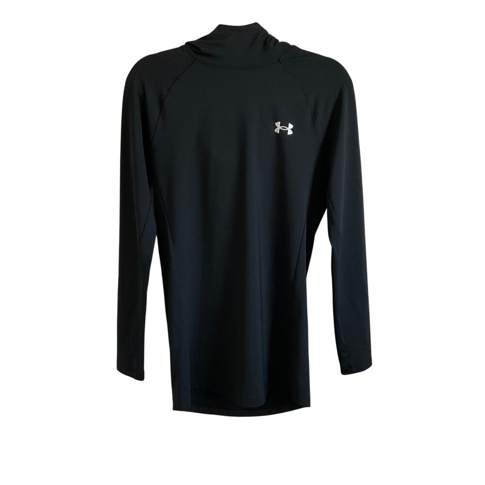 Under Armour Women’s Black Fitted Cold Gear Funnel Neck Hoodie‎ - Small